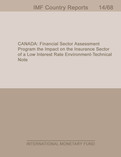 Canada: Financial Sector Assessment Program-Impact on the Insurance Sector of a Low Interest Rate Environment-Technical Note