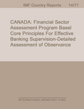 Canada: Financial Sector Assessment Program-Basel Core Principles for Effective Banking Supervision-Detailed Assessment of Observance