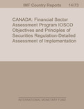 Canada: Financial Sector Assessment Program-IOSCO Objectives and Principles of Securities Regulation-Detailed Assessment of Implementation