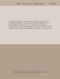 Arab Republic of Egypt: 2014 Article IV Consultation-Staff Report; Press Release and Statement by the Executive Director for the Arab Republic of Egypt