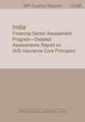 India: Financial Sector Assessment Program—Detailed Assessments Report on IAIS Insurance Core Principles