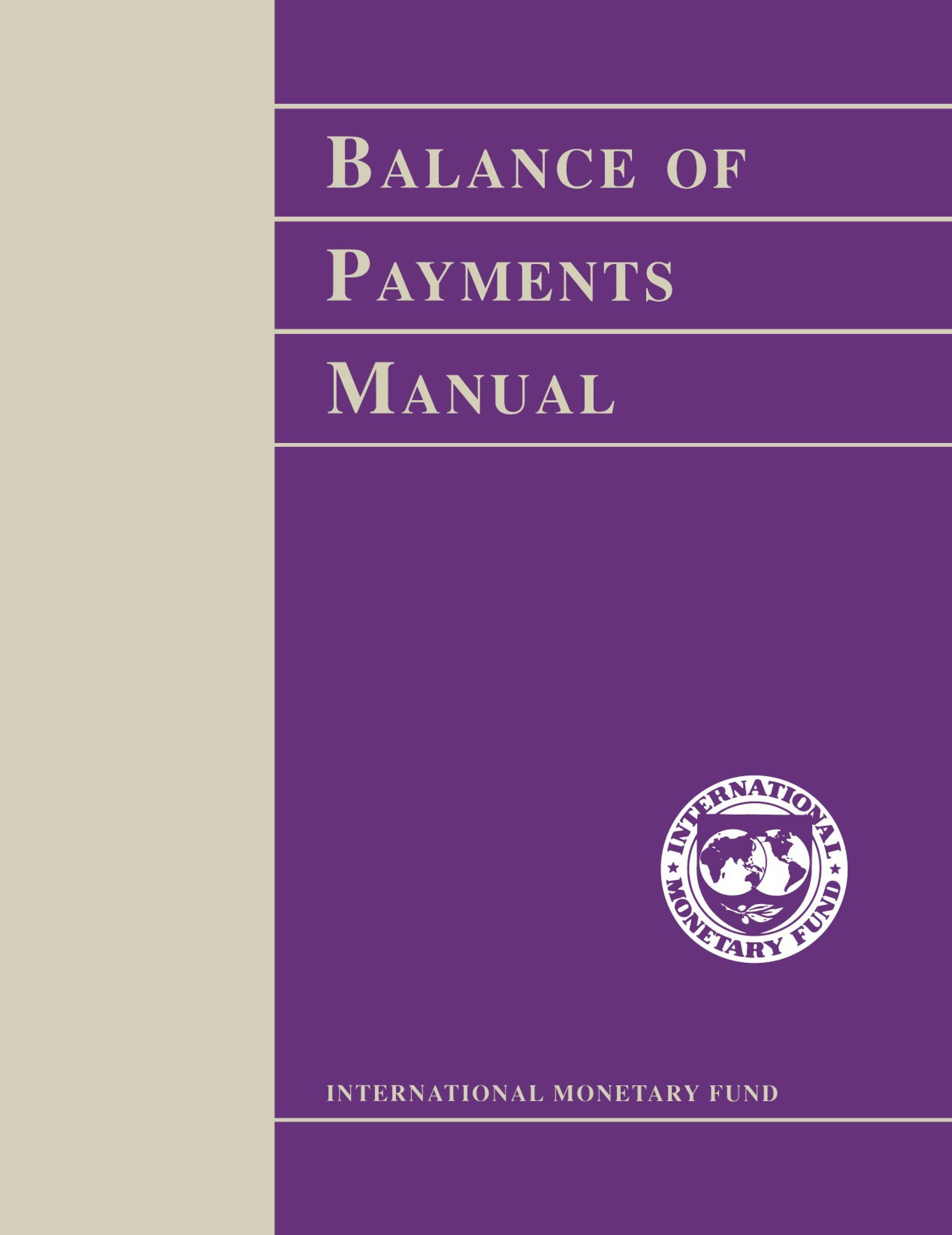 Balance Of Payments Manual Paperback Amp E Book For Sale