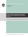 Policies to Address Banking Sector Weakness: Evolution of Financial Markets and Institutional Indicators : Evolution of Financial Markets and Institutional Indicators