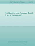 The Quest for Non-Resource-Based FDI: Do Taxes Matter?