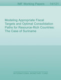 Modeling Appropriate Fiscal Targets and Optimal Consolidation Paths for Resource-Rich Countries: The Case of Suriname