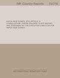 Papua New Guinea : 2015 Article IV Consultation-Press Release; Staff Report; and Statement by the Executive Director for Papua New Guinea