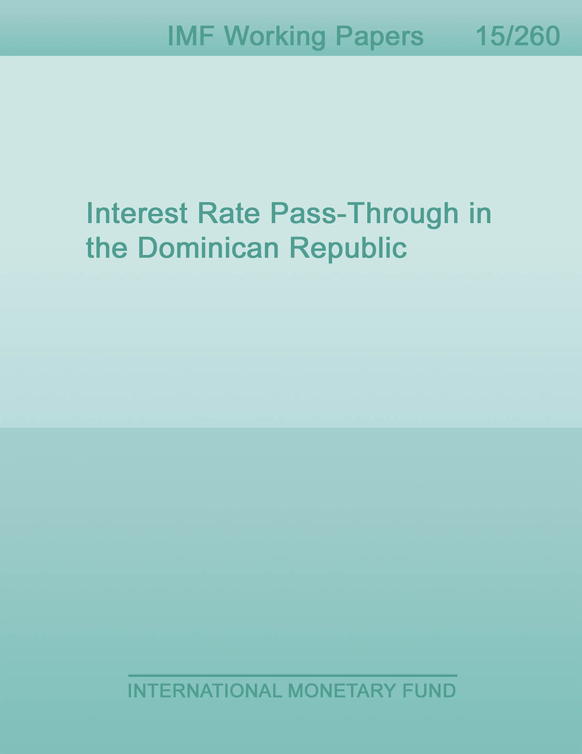 Interest Rate P Through In The Dominican Republic By Grigoli Interest Rate P Through In The Dominican Republic By Grigoli Francesco Paperback E Book For