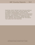 Pakistan : Staff Report for the 2015 Article IV Consultation, Ninth Review Under the Extended Arrangement, Request for Waivers of Nonobservance of Performance Criteria, and Request for Modification of a Performance Criterion-Press Release; Staff Report; a