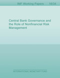 Central Bank Governance and the Role of Nonfinancial Risk Management