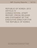 Republic of Korea : Staff Report for the 2013 Article IV Consultation