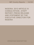 Nigeria : Staff Report for the 2013 Article IV Consultation