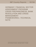 Germany : Financial Sector Assessment Program-Crisis Preparedness, Bank Resolution and Crisis Management Frameworks-Technical Notes