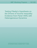 Testing Piketty's Hypothesis on the Drivers of Income Inequality : Evidence from Panel VARs with Heterogeneous Dynamics