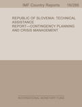 Republic of Slovenia : Technical Assistance Report-Contingency Planning and Crisis Management
