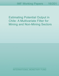 Estimating Potential Output in Chile : A Multivariate Filter for Mining and Non-Mining Sectors