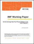 Did the Exchange Rate Floor Prevent Deflation in the Czech Republic?