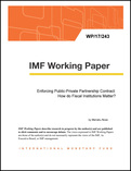 Enforcing Public-Private Partnership Contract: How do Fiscal Institutions Matter?