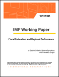 Fiscal Federalism and Regional Performance