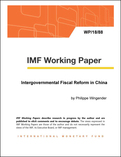 Intergovernmental Fiscal Reform in China