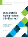 Lessons for Effective Fiscal Decentralization in Sub-Saharan Africa