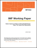 Reform Options for Mature Defined Benefit Pension Plans: The Case of the Netherlands
