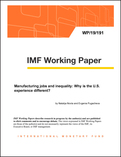 Manufacturing Jobs and Inequality: Why is the U.S. Experience Different?