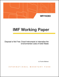 Disposal is Not Free: Fiscal Instruments to Internalize the Environmental Costs of Solid Waste