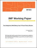 The (Subjective) Well-Being Cost of Fiscal Policy Shocks