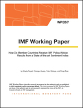 How Do Member Countries Receive IMF Policy Advice: Results from a State-of-the-art Sentiment Index