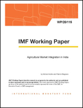 Agricultural Market Integration in India